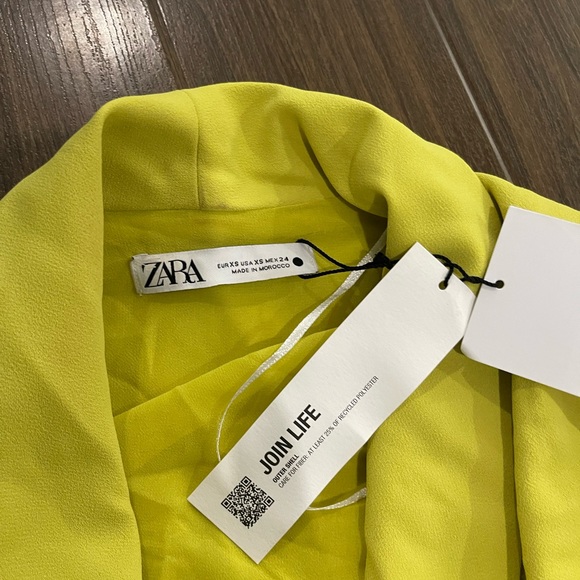 Zara lime green blazer dress - Picture 8 of 15